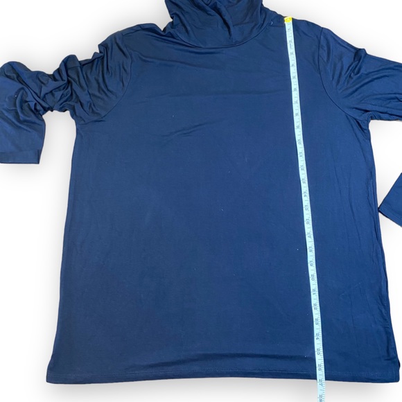2for$25 NWT Joe Fresh Navy Turtleneck Long Sleeve T-shirt Size XL - Picture 3 of 10